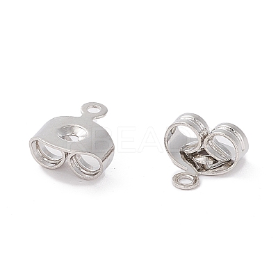 Brass Ear Nuts X-KK-P001-75P-1