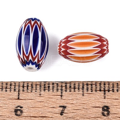 Handmade Millefiori Glass Barrel Beads LA-N002-03-1