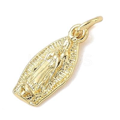 Brass Virgin Mary Charms KK-K368-62G-1