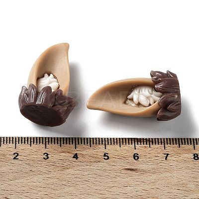 3D Animal Ear Opaque Resin Cabochons CRES-P029-B04-1