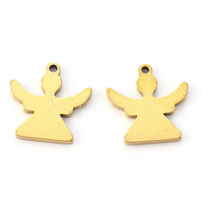 PVD Vacuum Plating 304 Stainless Steel Charms STAS-N092-93G-1