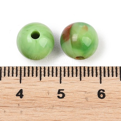 Opaque Acrylic Imitation Gemstone Beads OACR-G064-15B-02-1
