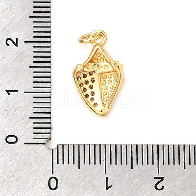 Brass Micro Pave Cubic Zirconia Pendants KK-A266-49D-G-1