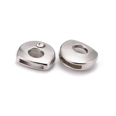 Letter Slider Beads for Watch Band Bracelet Making ALRI-O012-D-NR-1
