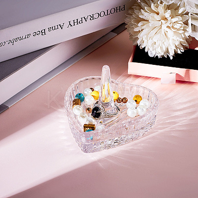 Heart Glass Jewelry Plates for Necklace ODIS-WH20002-05A-1