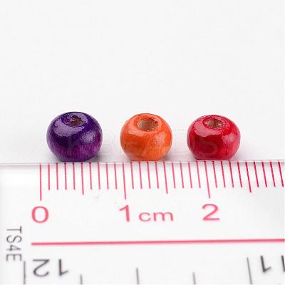 Lead Free Natural Wood Round Beads X-TB092MY-1