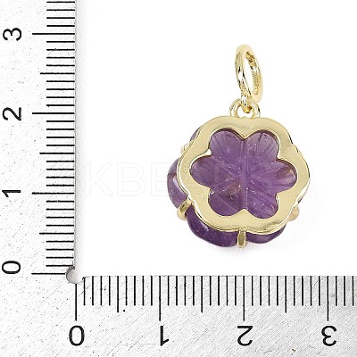 Natural Amethyst Carved Pendants G-G330-01G-01-1