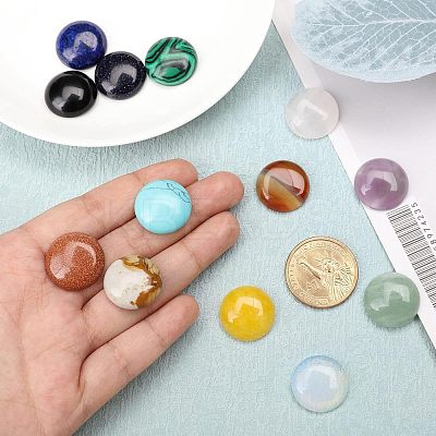 Mixed Gemstone Cabochons G-GA0001-07-1