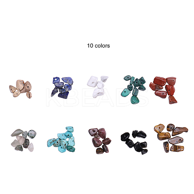 Natural & Synthetic Mixed Gemstone Beads G-CJ0001-27-1