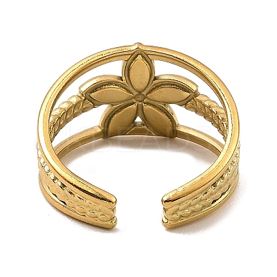 304 Stainless Steel Open Cuff Rings RJEW-Z018-04G-1