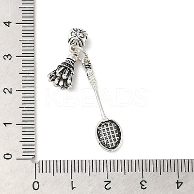 Thai Sterling Silver European Dangle Charms STER-NH0002-01AS-1