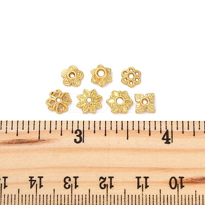 70Pcs 7 Styles Alloy Bead Caps FIND-FP0002-74-1