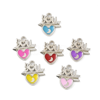 CCB Plastic Enamel Pendants CCB-K009-06P-1