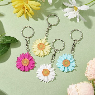 Iron and Printed Acrylic Pendant Keychain KEYC-JKC00897-1