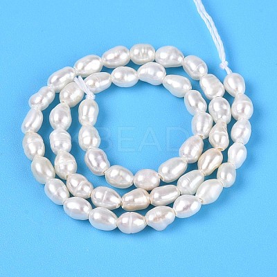 Natural Cultured Freshwater Pearl Beads Strands PEAR-T006-07-1