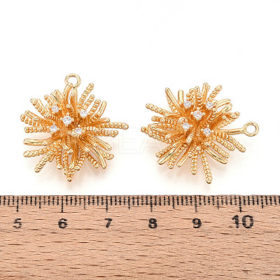 Brass Micro Pave Cubic Zirconia Pendants KK-N263-127G-1