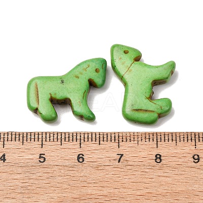 Synthetic Turquoise Dyed Horse Beads G-B015-11-1