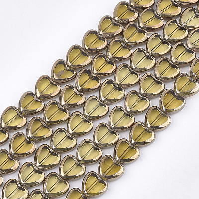 Electroplate Glass Beads Strands EGLA-S188-09H-1