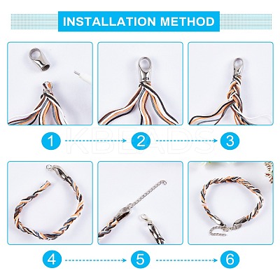 Tarnish Resistant 304 Stainless Steel Cord Ends STAS-I020-03-1