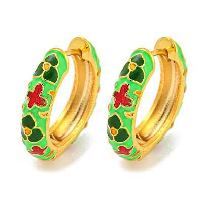 Rack Plating Brass Hoop Earrings EJEW-C102-45G-01-1