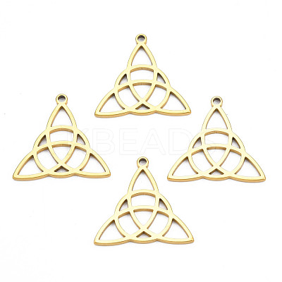 Ion Plating(IP) 201 Stainless Steel Pendants STAS-T063-166G-1