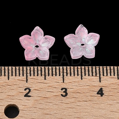 Dyed & Heated Glass Bead Caps GLAA-Z019-02-1