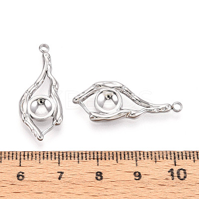 304 Stainless Steel Pendant Cabochon Settings LS-STAS-T065-92P-1
