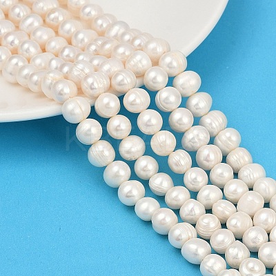 Natural Cultured Freshwater Pearl Beads Strands PEAR-I007-07Z-09C-1