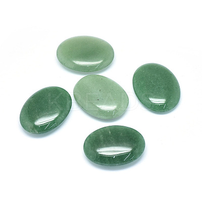 Natural Green Aventurine Oval Palm Stone LS-G-P415-55A-1