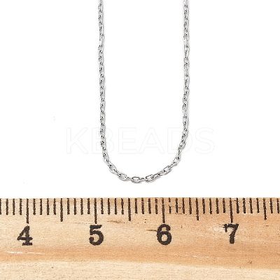Tarnish Resistant 304 Stainless Steel Necklaces NJEW-F027-40-1mm-1