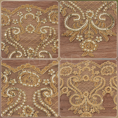 Polyester Lace Trims SRIB-WH0011-345A-1