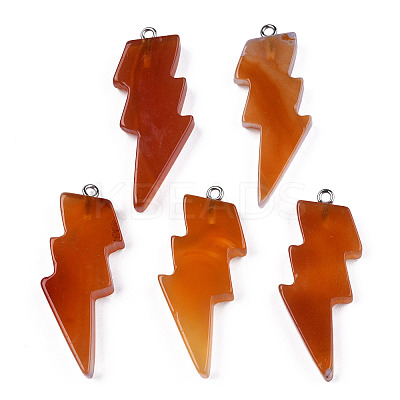 Natural Carnelian Pendants G-N332-53-A03-1