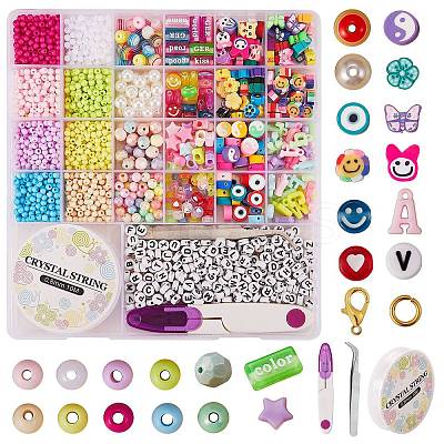 DIY Beads Jewelry Set Making Kit DIY-SZ0007-07-1