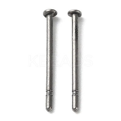 Titanium Stud Earring Findings FIND-R096-02A-P-1