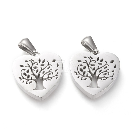 Non-Tarnish 304 Stainless Steel Pendants STAS-F253-04P-1