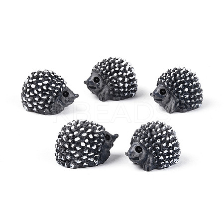 Synthetic Resin Hedgehog Miniature Ornaments AJEW-WH0606-67A-1