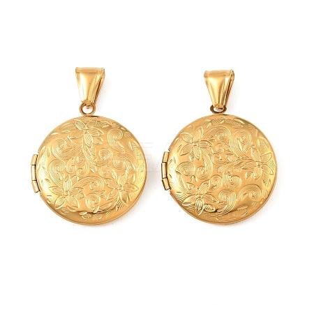 316 Stainless Steel Locket Pendants STAS-K321-10G-1