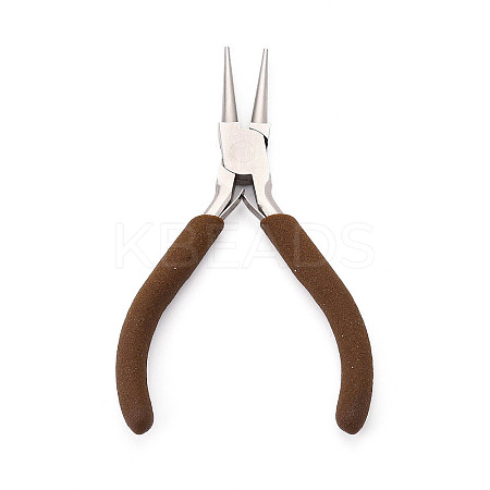 55# Steel Round Nose Pliers with Non-Slip Comfort Grip Handles TOOL-N008-11-1