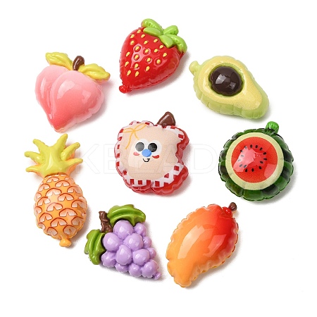 Opaque Resin Cabochons RE-CBAE980-04A-1