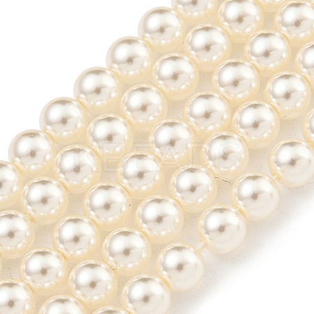 Glass Pearl Beads Strands HY-G002-01B-02-1