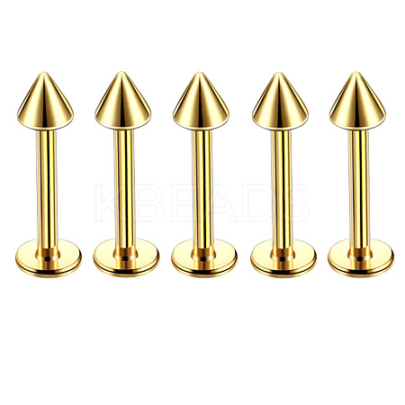 304 Stainless Steel Cone Internally Threaded Labrets for Women Men WG9B6EB-11-1