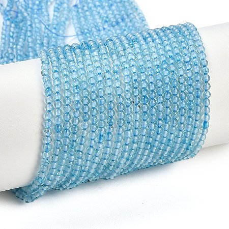 Natural Blue Topaz Beads Strands G-P553-A01-02-1