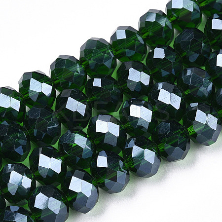 Electroplate Glass Beads Strands EGLA-A034-T8mm-A31-1