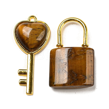 Natural Tiger Eye Pendants G-H308-07G-02-1