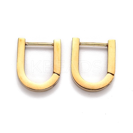 304 Stainless Steel Huggie Hoop Earrings STAS-J033-12B-G-1