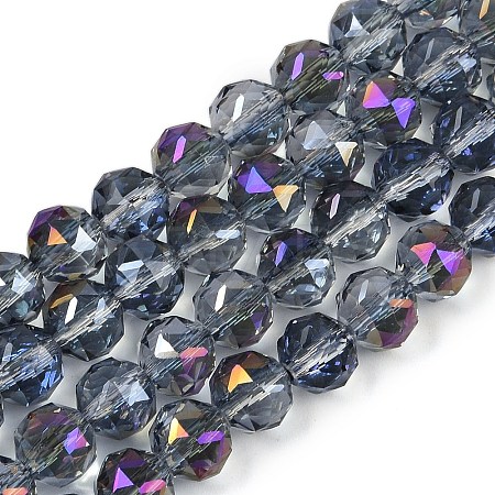 Transparent Electroplate Glass Beads Strands EGLA-N002-34C-C17-1