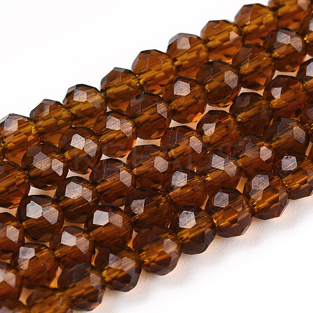 Transparent Glass Beads Strands GLAA-R135-2mm-01-1-1