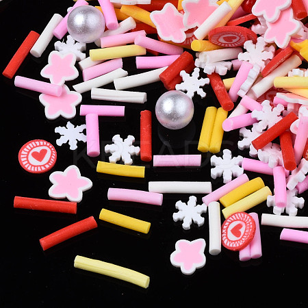 Handmade Polymer Clay Cabochons CLAY-N006-83-1