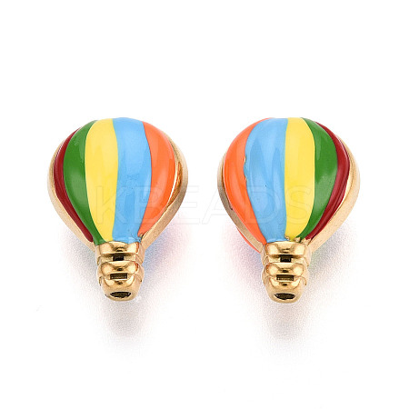 Ion Plating(IP) 304 Stainless Steel Enamel Beads STAS-N114-20G-1
