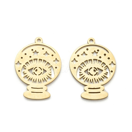 201 Stainless Steel Pendants STAS-I332-08G-1